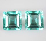 Пара «неоновых» флюоритов 6,73 карата