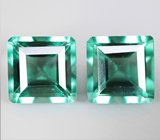 Пара «неоновых» флюоритов 8,79 карата