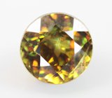 Желто-зеленый сфен высокой дисперсии 1,44 карата