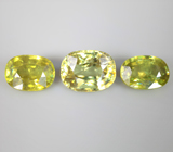 Набор из 3 сфенов 5,96 карата