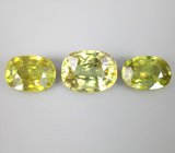 Набор из 3 сфенов 5,96 карата