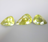 Набор из 3 сфенов 5,37 карата