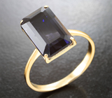 Кольцо с насыщенным иолитом 4,61 карата