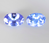 Пара танзанитов 1,06 карата