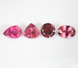 Набор из 4 насыщенных турмалинов 7,48 карата