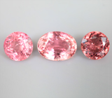 Набор из 3 турмалинов 9,1 карата