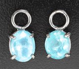 Подвесы для серег с «неоновыми» апатитами 4,53 карата