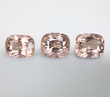 Набор из 3 оранжевато-желтых скаполитов 5,23 карата