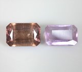 Пара разноцветных скаполитов 3,94 карата