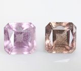 Пара разноцветных скаполитов 3,88 карата