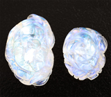 Два резных лунных камня 11,45 карата