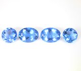 Крупный набор из 4 чистейших флюоритов со сменой цвета 28,63 карата