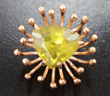 Кулон с желто-зеленым сфеном 5,71 карата