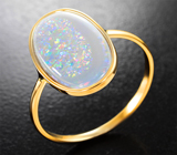 Кольцо с австралийским solid опалом 3,35 карата