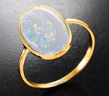 Кольцо с австралийским solid опалом 3,35 карата