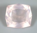 Чистейший крупный розовый кварц эффектной огранки 19,39 карата