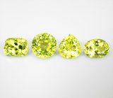 Крупный набор из 4 перидотов 10,13 карата