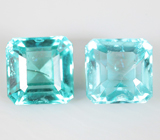 Пара «неоновых» апатитов 1,34 карата