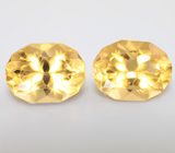 Пара цитринов авторской огранки 9,14 карата