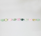 Набор из 10 медьсодержащих турмалинов 11,83 карата