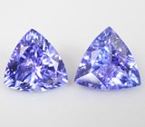 Пара танзанитов 2,43 карата