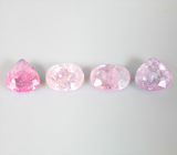 Набор из 4 редких медьсодержащих турмалинов 5,74 карата