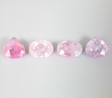 Набор из 4 редких медьсодержащих турмалинов 5,74 карата