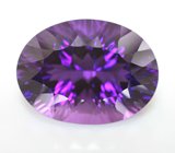 Чистейший крупный уругвайский аметист лазерной огранки 29,22 карата