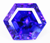 Эксклюзив! Топовый цвет! Крупный танзанит авторской огранки 12,3 карата