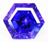 Эксклюзив! Топовый цвет! Крупный танзанит авторской огранки 12,3 карата