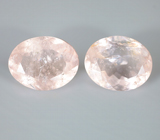 Крупная пара морганитов 11,26 карата