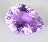 Чистейший крупный аметист лазерной огранки 28,41 карата
