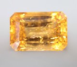 Без облагораживания! Редкий ярко-желтый топаз 5,81 карата