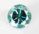 Зеленовато-голубой муассанит 2,97 карата