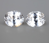 Пара бесцветных цирконов высокой чистоты 3,24 карата