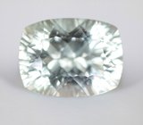 Чистейший платиново-зеленый аметист лазерной огранки 20,96 карата