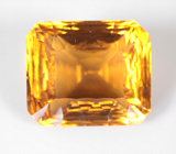 Чистейший крупный цитрин лазерной огранки 23,11 карата