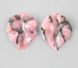 Пара резных родонитов 5,38 карата