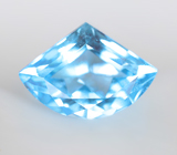 Голубой Swiss топаз авторской огранки 4,66 карата