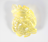 Крупный! Чистейший резной цитрин 62,32 карата