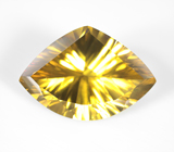 Крупный лимонный цитрин лазерной огранки 15,75 карата