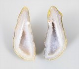 Эффектная крупная пара друз агата 33,42 карата