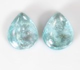 Редкий цвет! Крупная пара голубых турмалинов 9,2 карата