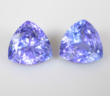 Пара насыщенных танзанитов 2,73 карата