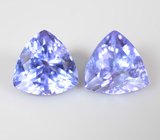 Пара танзанитов 3,68 карата