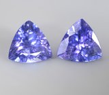 Пара танзанитов 1,85 карата