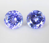 Пара танзанитов 2,26 карата