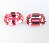 Пара красных турмалинов 1,01 карата