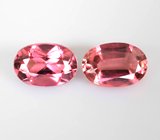 Пара красных турмалинов 1,08 карата