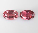 Пара красных турмалинов 0,83 карата